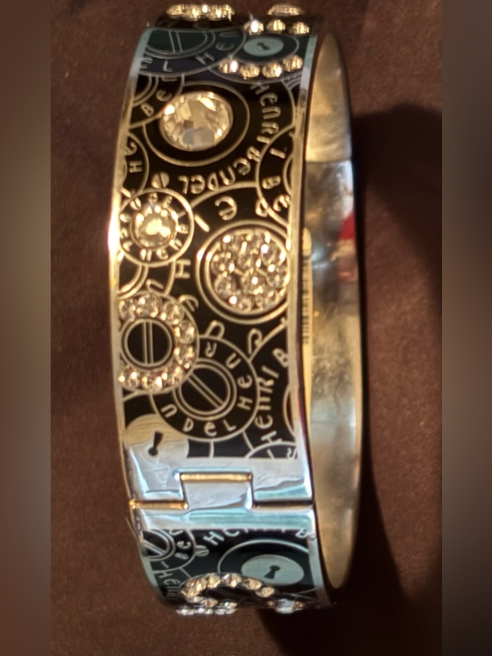 Henri Bendel Clasp Bracelet with Swarovski Crystals - Picture 8 of 12